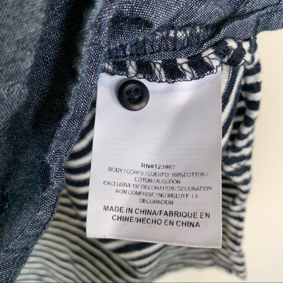 Sperry Half Button Jean and Striped Top Size S - Picture 8 of 8